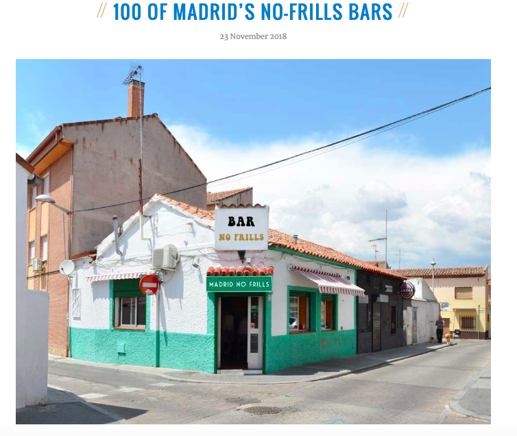 “That bar in the cover photo is the most famous bar in Spain right now. The day I published it, I literally had to increase the website’s capacity overnight. It’s since been shared by millions of people across the globe.” 
