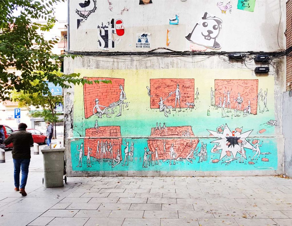 Discover the dark messages hidden in Madrid's street art