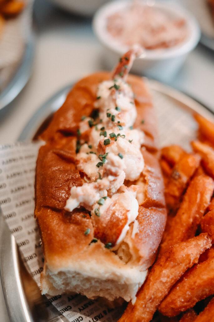 Lobster roll served at The Fish & Chips Shop in Madrid