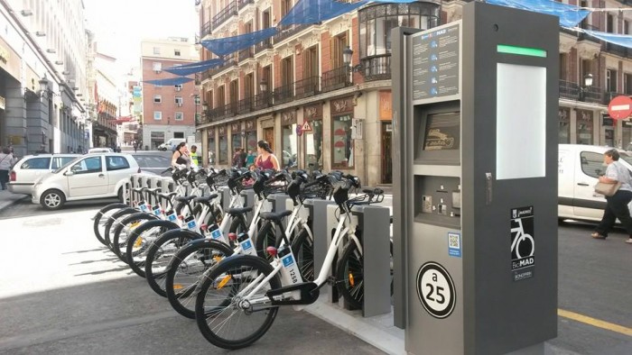 electric powered bikes in Madrid BiciMAD