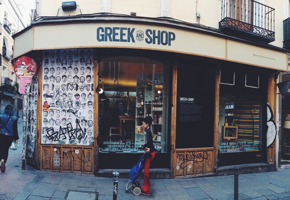 Greek and Shop in Malasana Naked MadridNaked Madrid