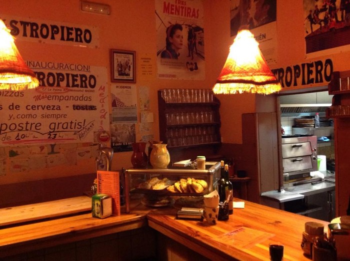 Mastopiero, pizza place in Malasaña by Naked Madrid