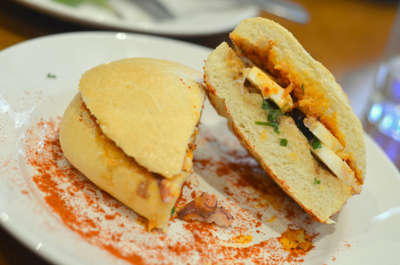 Thai-style octopus sandwich