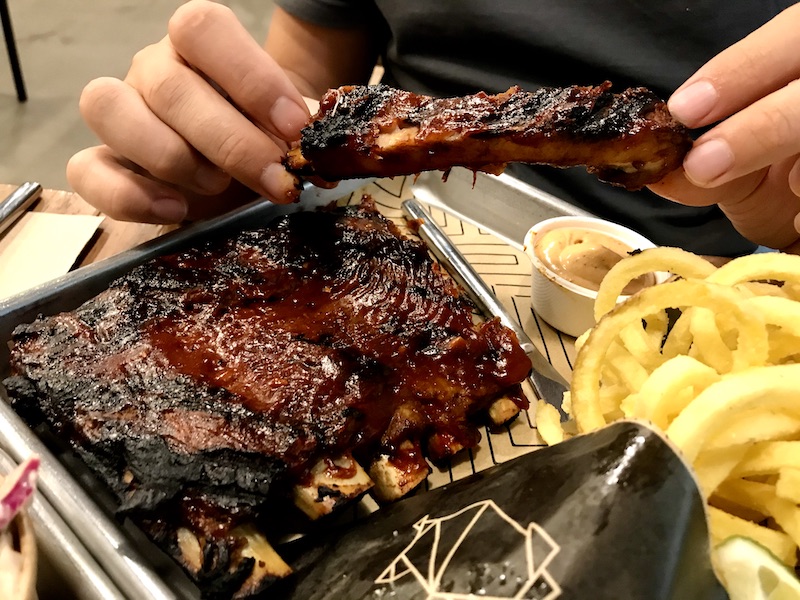 Los Castilla by Naked Madrid ribs and pulled pork