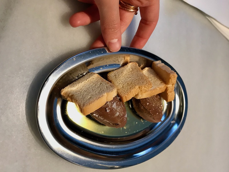 Chocolate ganache dessert served at The Fish & Chips Shop in Madrid